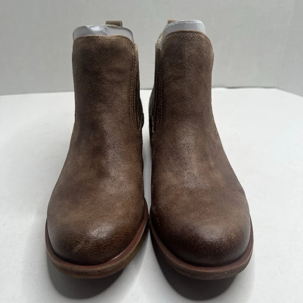 Sofft Bellis III Brown Waterproof Suede Ankle Chelsea Boots Women 10 SF0036500